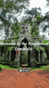 a welcome to the kingdom of cambodia advertisement