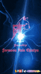 a blue background with the word family written in red letters