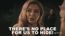 Theres No Place For Us To Hide Julia GIF - Theres No Place For Us To Hide Julia Elena Satine GIFs