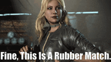 Injustice 2 Black Canary GIF - Injustice 2 Black Canary Fine This Is A Rubber Match GIFs