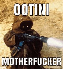 ootini motherfucker is written on a picture of a character