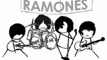 Rock Ramones Stick Figure GIF - Rock Ramones Stick Figure Head Bang GIFs