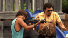 eastbound and down comedy series gun rifle shaking