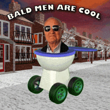 Bald Men Are Cool No Hair GIF - Bald Men Are Cool No Hair Baldness GIFs
