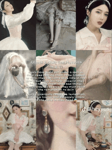 a collage of photos of a woman with the words " angels resist temptations "
