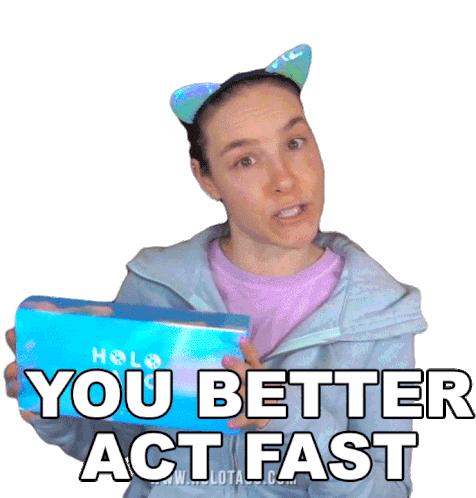 You Better Act Fast Cristine Raquel Rotenberg Sticker