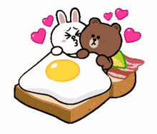 eggy cuddle brown bear cony rabbit egg
