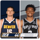 Denver Nuggets (44) Vs. San Antonio Spurs (64) Half-time Break GIF