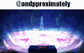 a gif of a person standing in a circle with the words " and approximately " at the top