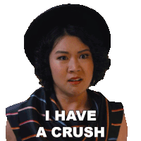 I Have A Crush Nancy Sticker - I Have A Crush Nancy Grease Rise Of The Pink Ladies Stickers