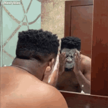 Washing My Face Seyi Awolowo GIF - Washing My Face Seyi Awolowo Skin Care GIFs