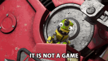 It Is Not A Game Click Clack GIF - It Is Not A Game Click Clack Fred Ewanuick GIFs
