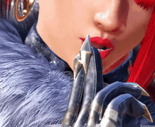 a close up of a woman 's face with the words solidsmax visible