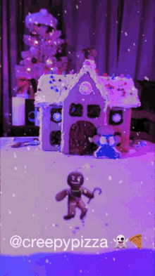 siege gingerbread snow day snowing creepypizza