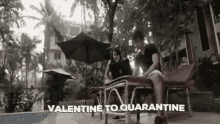 Valentine To Quarantine Social Nation GIF - Valentine To Quarantine Social Nation Indoor Date GIFs