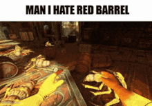Viscera Cleanup Detail Unearthly Excavation Explosive Barrels GIF - Viscera Cleanup Detail Unearthly Excavation Explosive Barrels Explosive Barrel GIFs