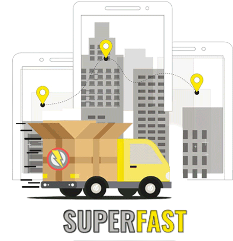 Superfast Entrega Sticker - Superfast Entrega Delivery Stickers