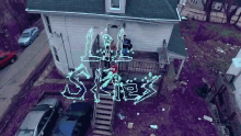 House Top View GIF - House Top View Neon Color GIFs