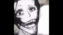 a drawing of a person with braces on their teeth .