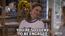 Youre So Lucky To Be Engaged Happy For You GIF - Youre So Lucky To Be Engaged Lucky Happy For You GIFs