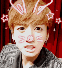 Jungkook Filter Jungkook Bunny GIF - Jungkook Filter Jungkook Bunny Cute Jungkook GIFs