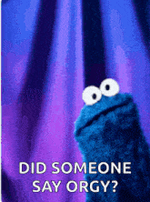 Cookie Monster Awkward GIF - Cookie Monster Awkward Im Here GIFs