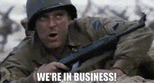 We'Re In Business Saving Private Ryan GIF - We'Re In Business Saving Private Ryan Ww2 GIFs