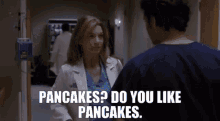 Greys Anatomy Meredith And Derek GIF - Greys Anatomy Meredith And Derek Pancakes GIFs