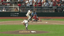a baseball game is being played in arkansas