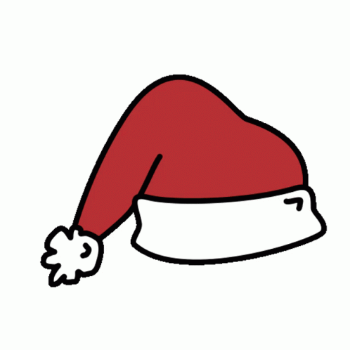 Christmas Hat Red Hat Sticker - Christmas Hat Red Hat Santa Hat - Discover  & Share GIFs