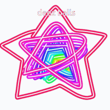 Rainbow Star GIF - Rainbow Star Deez Balls GIFs