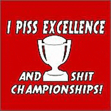 Pissing Excellence Champions GIF