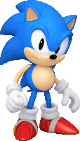 Classic Sonic Sonic The Hedgehog Sticker - Classic Sonic Sonic The Hedgehog Sonic Forces Stickers