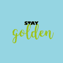 Stay Golden GIF - Stay Golden GIFs