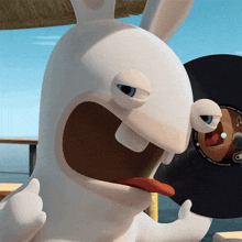 Rabbids Raving Rabbids GIF - Rabbids Raving Rabbids Tongue Out GIFs