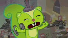 happy tree friends nutty throw pissed annoyed