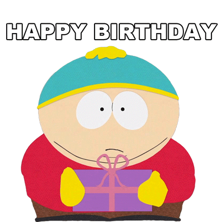 Happy Birthday Eric Cartman Sticker - Happy Birthday Eric Cartman South Park Stickers