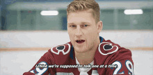 nathan mackinnon i think were supposed to talk one at a time one at a time colorado avalanche nhl