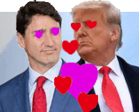 Trump Justin Trudeau Sticker - Trump Justin Trudeau Trudeau Stickers