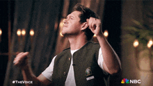 Pointing Up Niall Horan GIF - Pointing Up Niall Horan The Voice GIFs