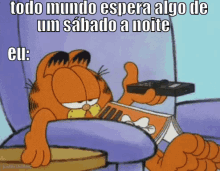 Garfield Fimdesemana Sabado Emcasa Preguiça GIF