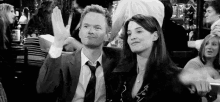 9. I’d Rather Hang Out With My Guy Friends. GIF - High Five How I Met Your Mother Barney GIFs