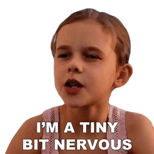 Im A Tiny Bit Nervous Claire Crosby Sticker - Im A Tiny Bit Nervous Claire Crosby Claire And The Crosbys Stickers