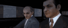 a man in a suit and tie says " hmm so what 's the plan " to another man