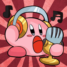 Kirby Music GIF - Kirby Music Headphones GIFs