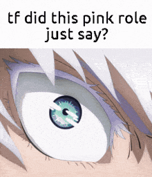 Pink Role Gojo GIF - Pink Role Gojo Pink Name GIFs