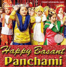 Happy Basant Panchami बच्चे GIF - Happy Basant Panchami बच्चे भांगड़ा GIFs