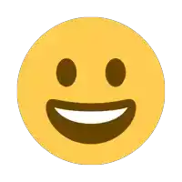 a yellow smiley face with a big smile on its face
