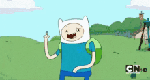 Finn The Human Adventure Time GIF - Finn The Human Adventure Time Wink GIFs