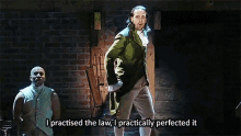 Hamilton I Practiced The Law GIF - Hamilton I Practiced The Law I Practically Perfected It GIFs